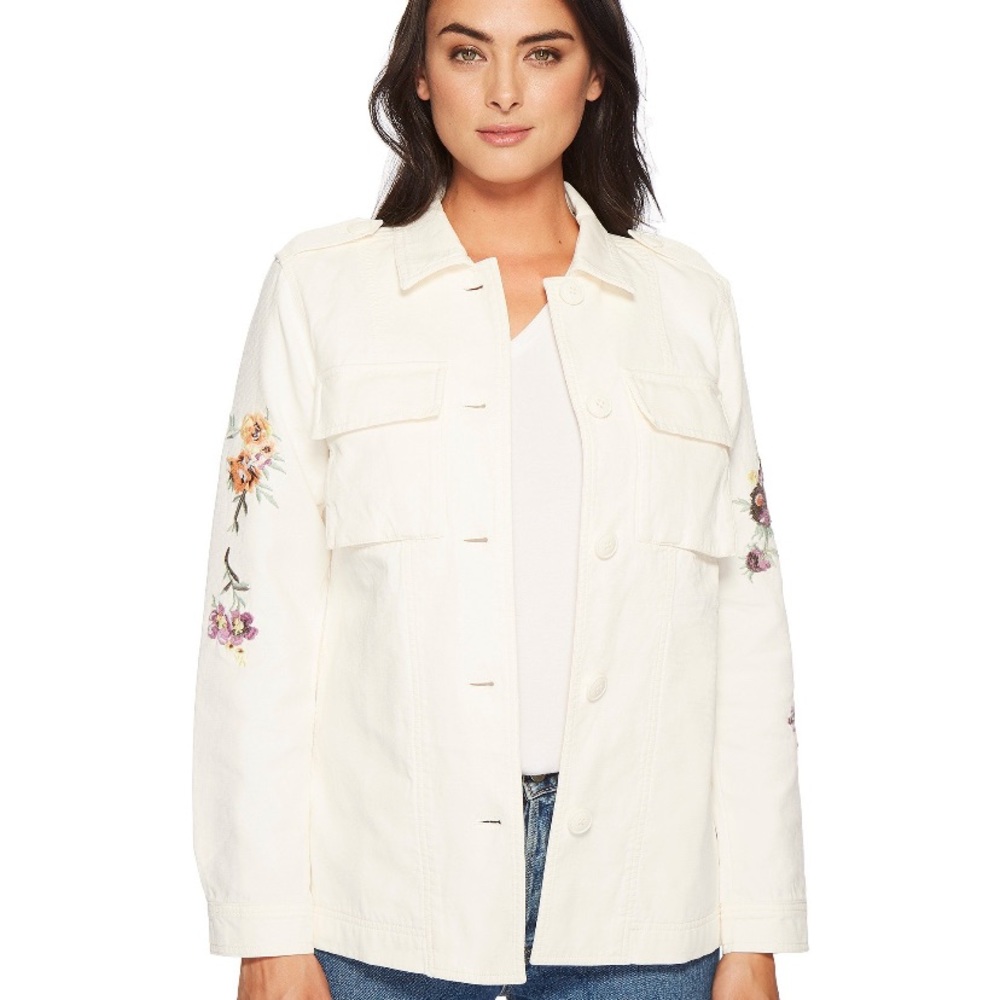NWT Levis Broken Canvas Embroidered Shirt Jacket S - Picture 2 of 8